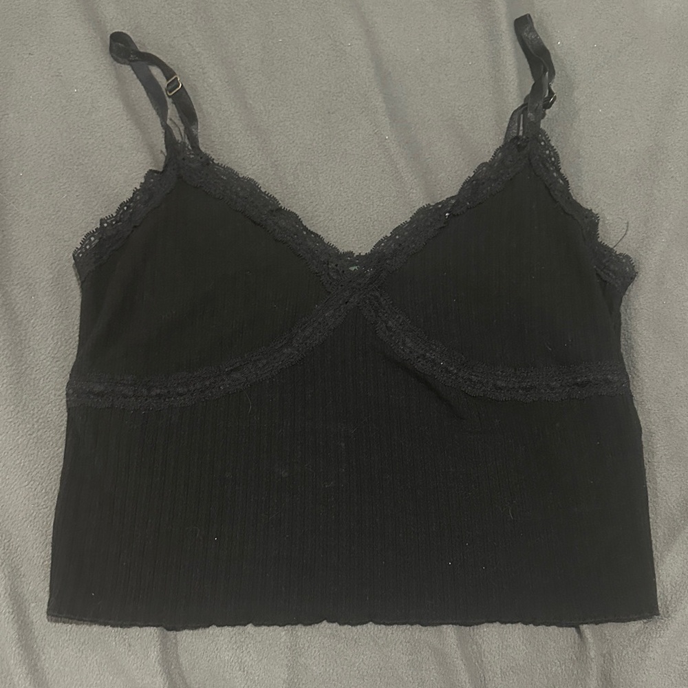 Wild Fable Black Lace Trim Camisole